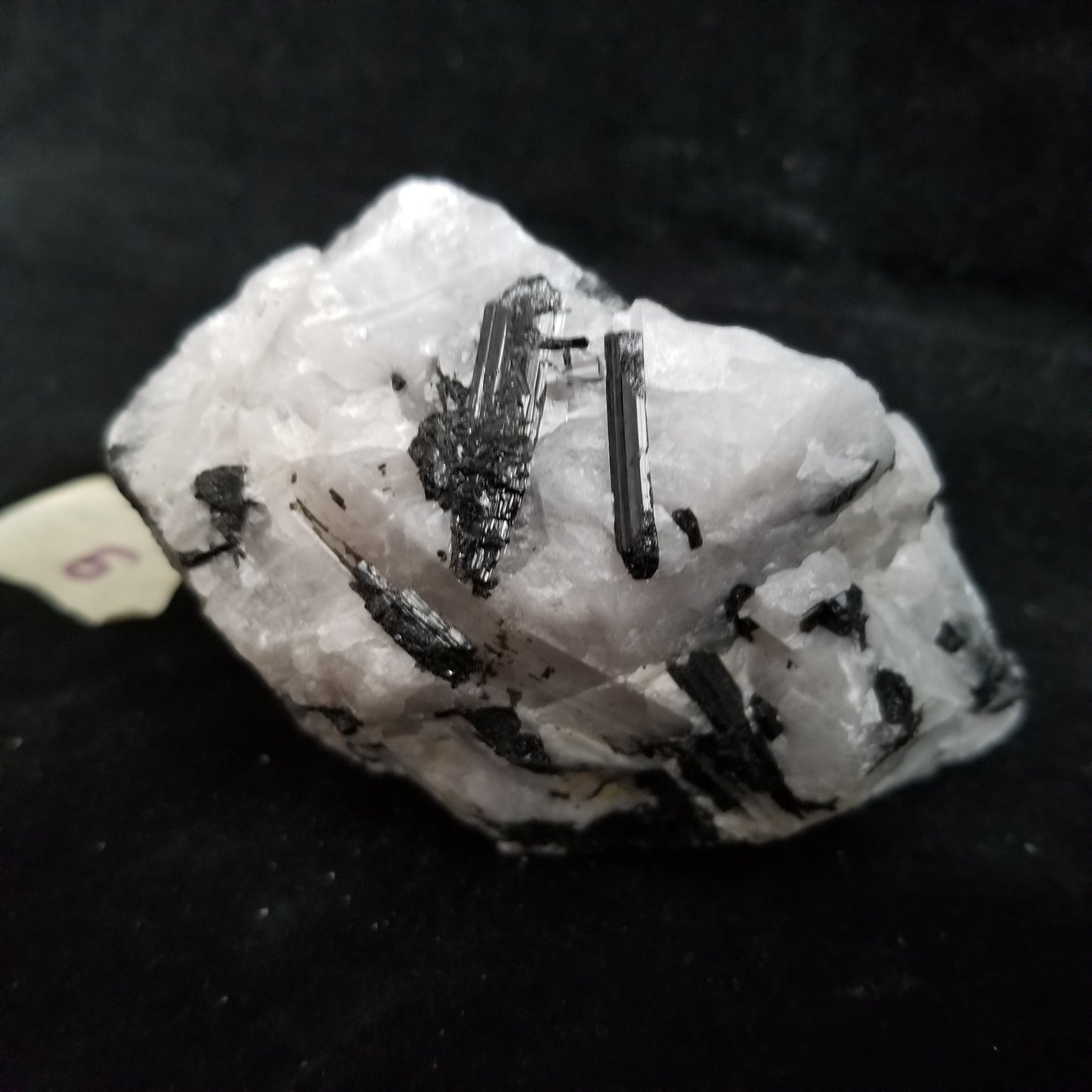 Black Tourmaline Tourmalinated Quartz Raw Healing Crystal Stone Enlightenment 601g (BTQ6) Simply CBD LLC