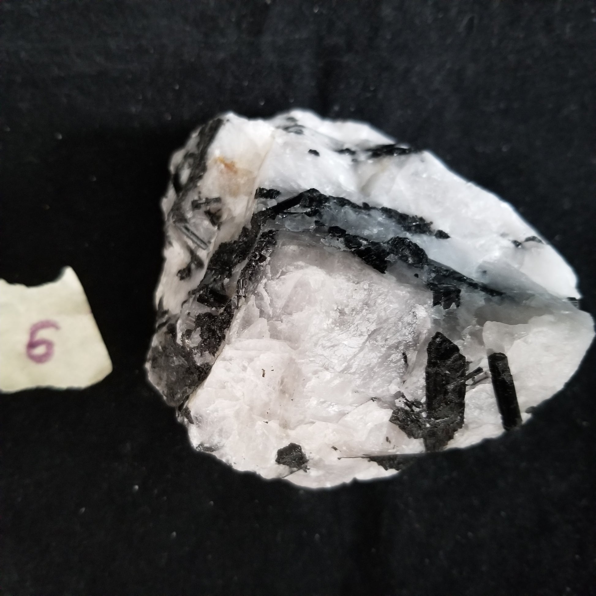 Black Tourmaline Tourmalinated Quartz Raw Healing Crystal Stone Enlightenment 601g (BTQ6) Simply CBD LLC