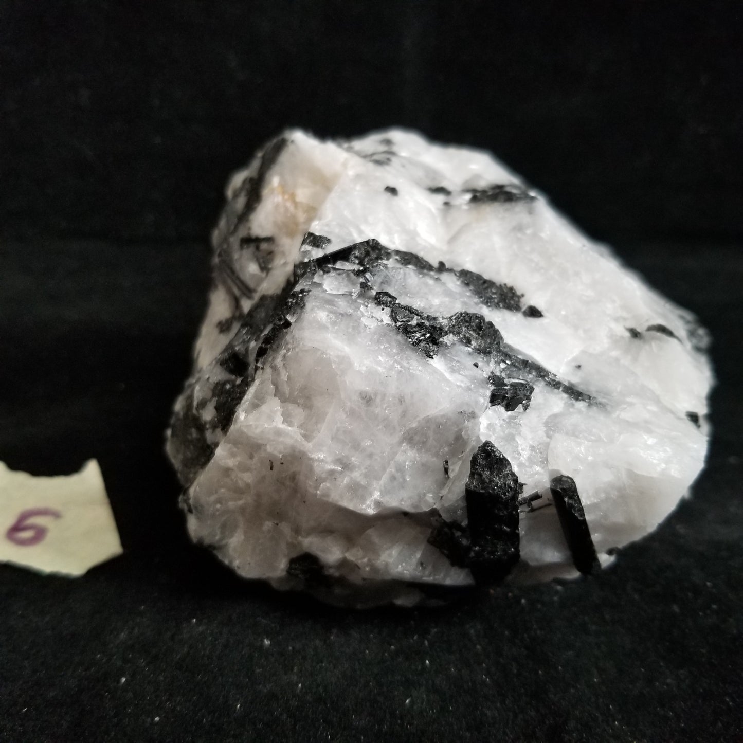 Black Tourmaline Tourmalinated Quartz Raw Healing Crystal Stone Enlightenment 601g (BTQ6) Simply CBD LLC