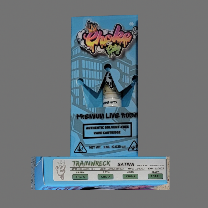 Choke City Vape Cartridges (1 Gram) Premium Live Rosin Simply CBD LLC