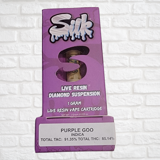 Silk Live Resin Diamond Suspension Cartridge Simply CBD LLC