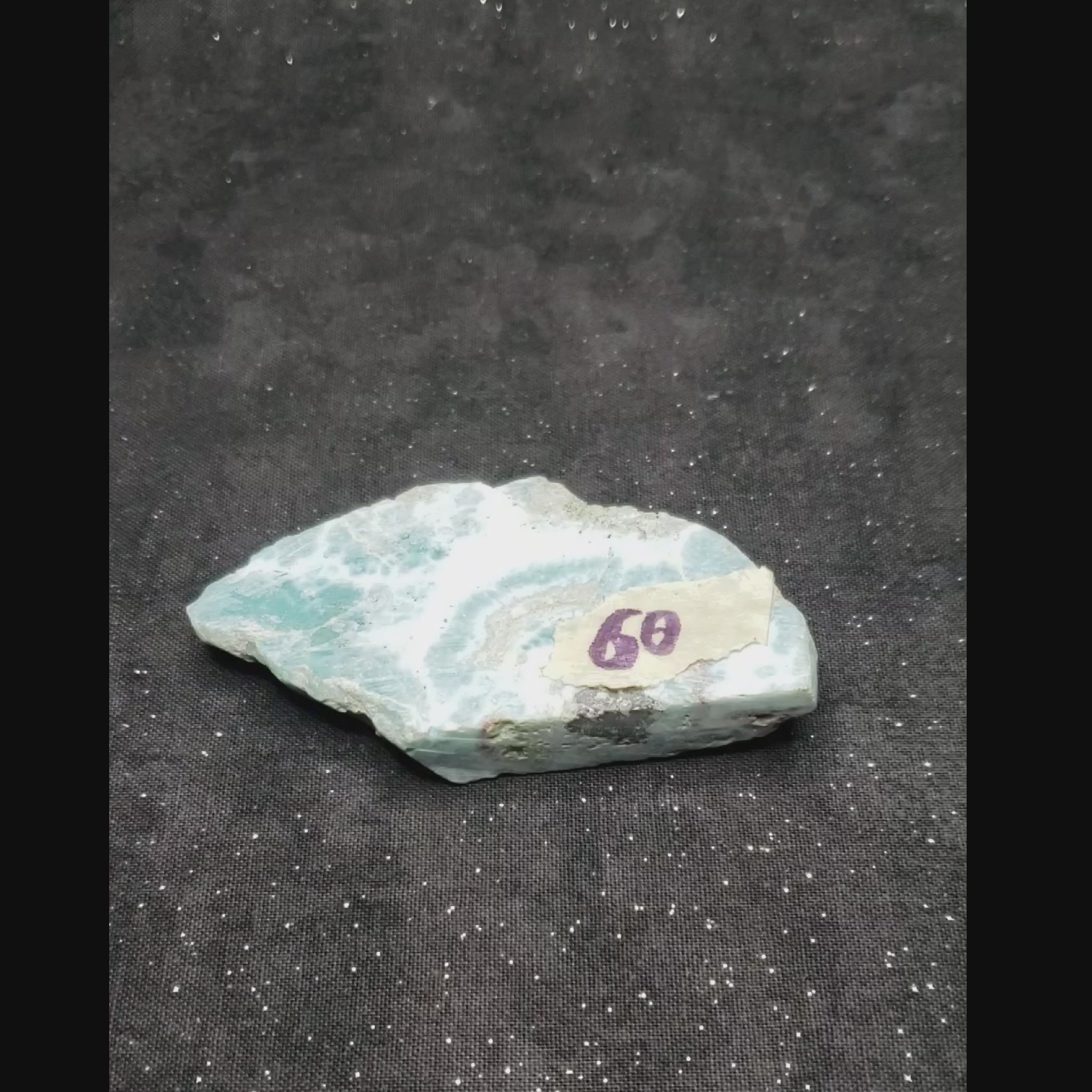 Larimar Lapidary Stone Dominican Republic LAR60 vid