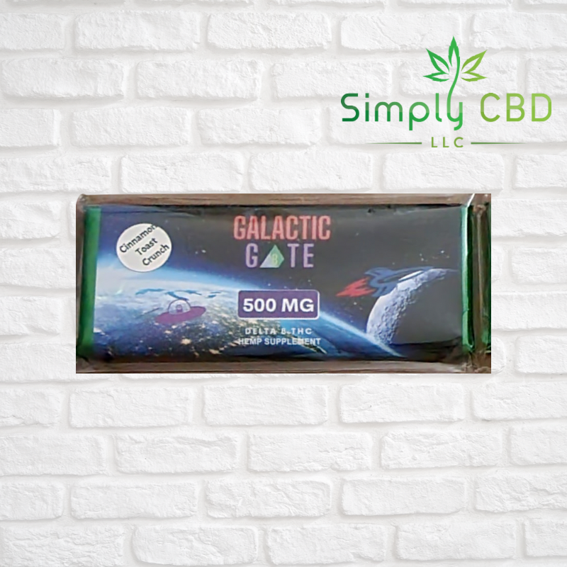 Galactic Gate Delta 8 Chocolate Bar 500 mg Simply CBD LLC